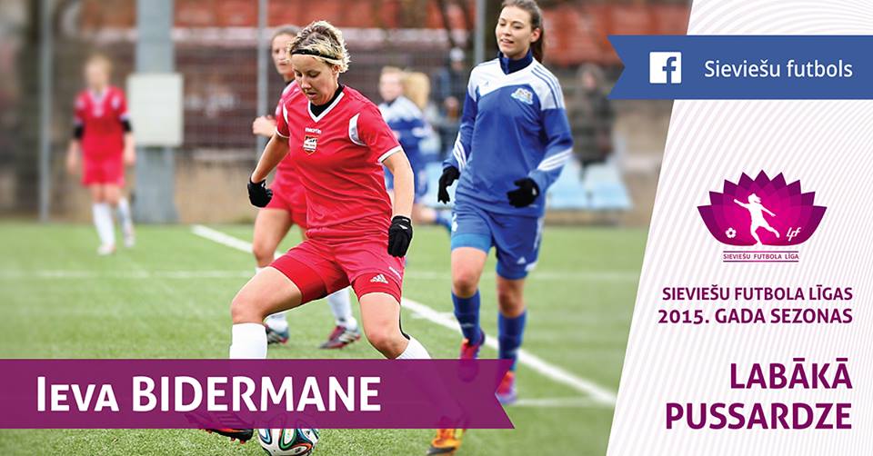 ieva bidermane best midfield player latvia