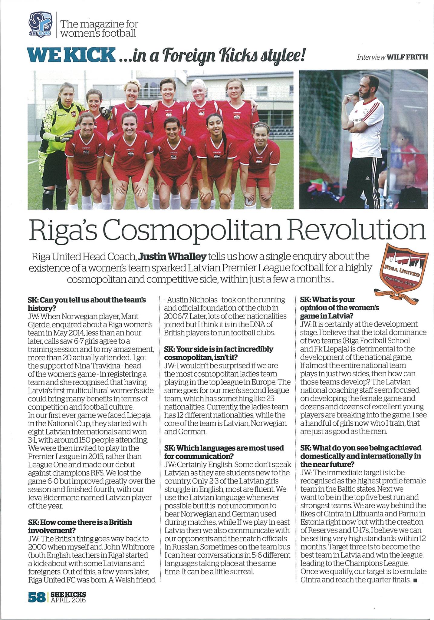 she kicks magazine latvia riga united